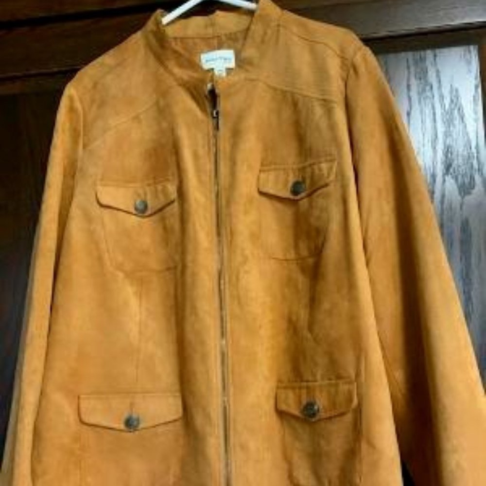 Beautiful Suede-like Plus Size Top or Jacket - 24W